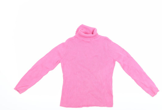 Front view of Preworn girls’ pink jumper