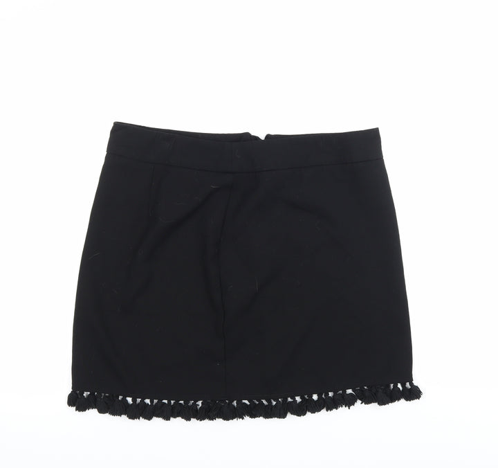 Preworn Womens Black   A-Line Skirt