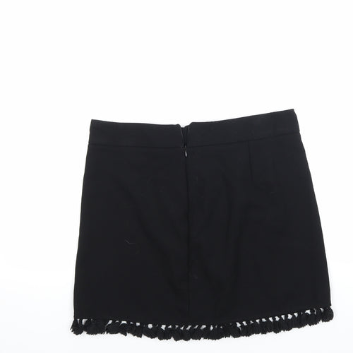 Preworn Womens Black   A-Line Skirt