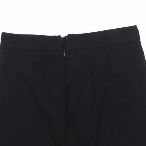 Preworn Womens Black   A-Line Skirt
