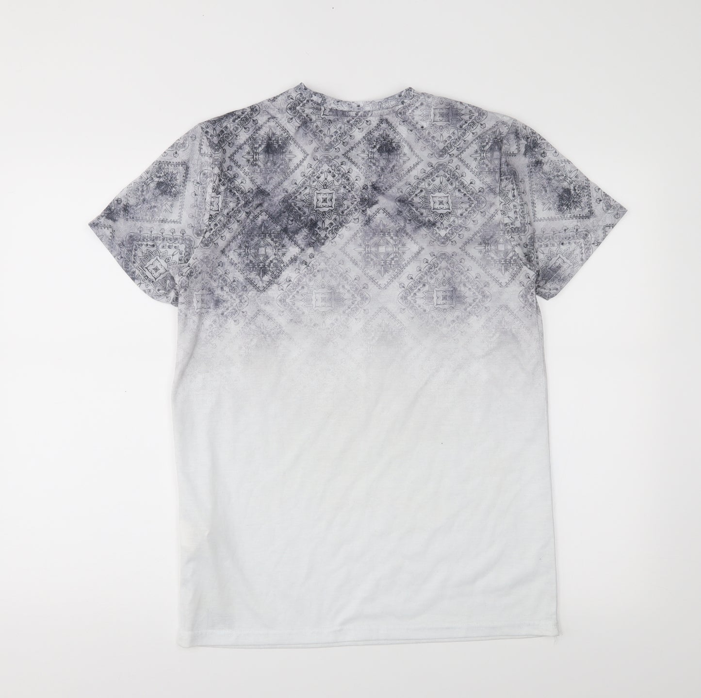 Firetrap Mens White Floral   T-Shirt Size M