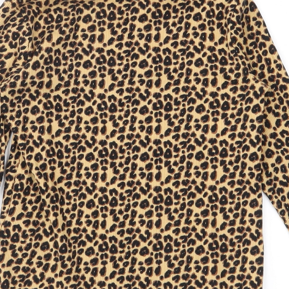 NEXT Girls Yellow Animal Print  Basic Casual Size 2-3 Years