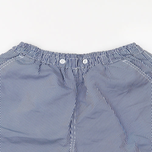 Preworn Mens Black Striped  Cargo Shorts Size S