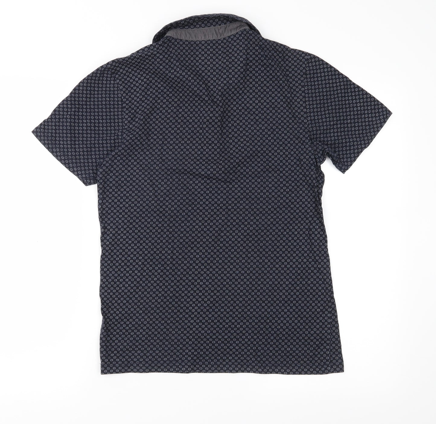 Burton Menswear Mens Blue Floral   Polo Size XS