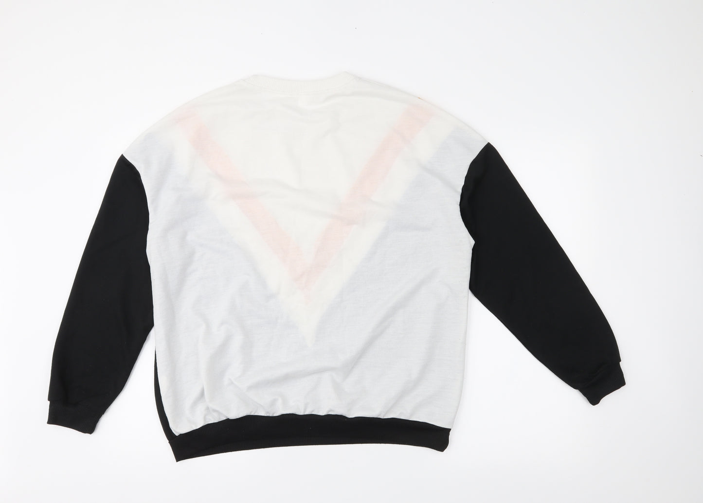 Preworn Womens Black Herringbone  Pullover Sweatshirt Size XL