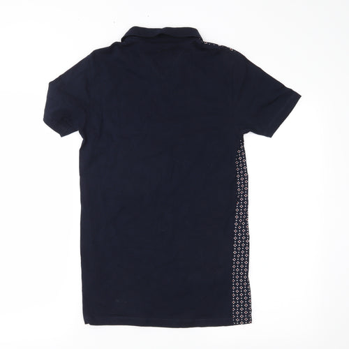 NEXT Mens Blue    Polo Size XS  - pattern on front