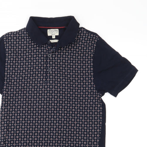 NEXT Mens Blue    Polo Size XS  - pattern on front