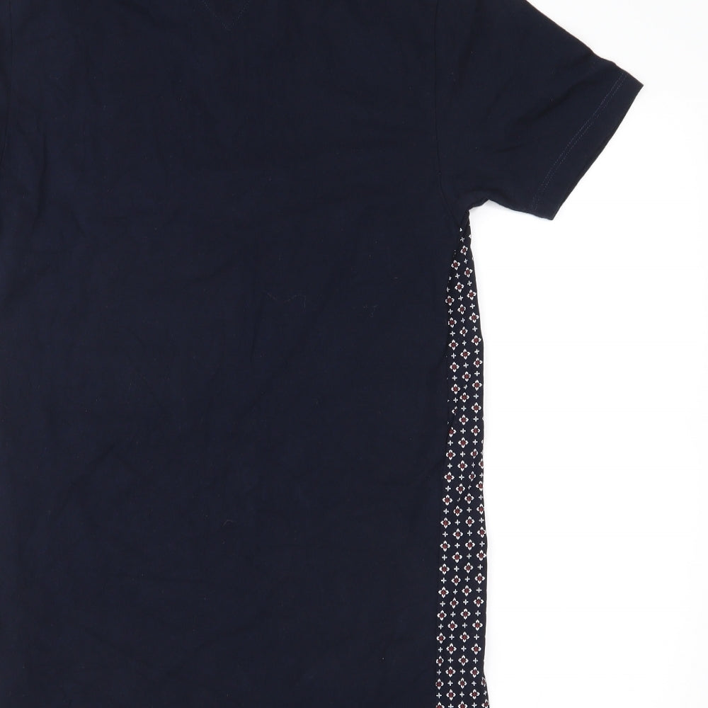 NEXT Mens Blue    Polo Size XS  - pattern on front
