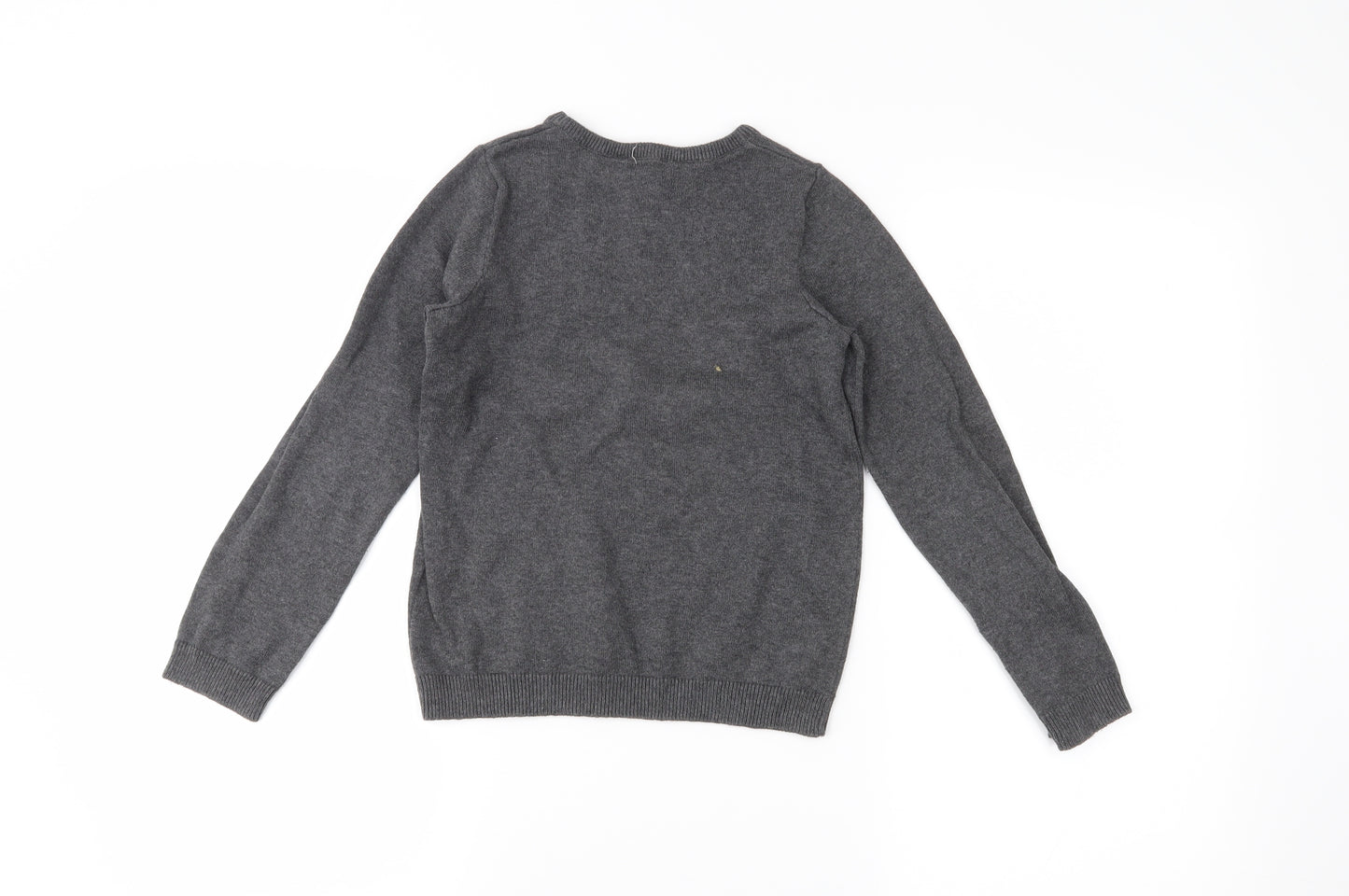 H&M Girls Grey   Pullover Jumper Size 7-8 Years
