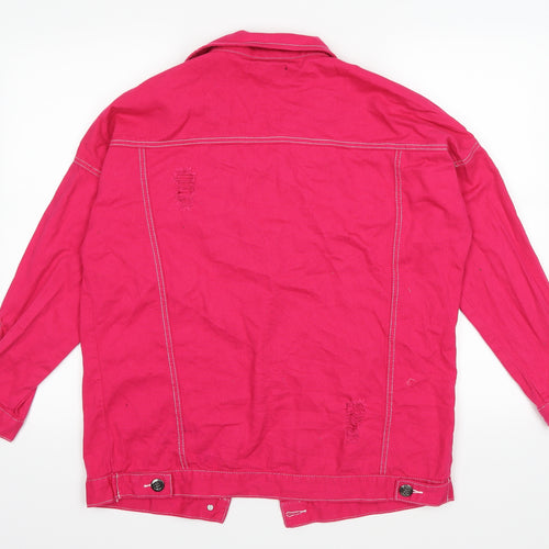 Daisy Street Womens Pink   Jacket  Size 10  - Distressed