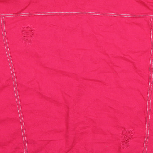 Daisy Street Womens Pink   Jacket  Size 10  - Distressed