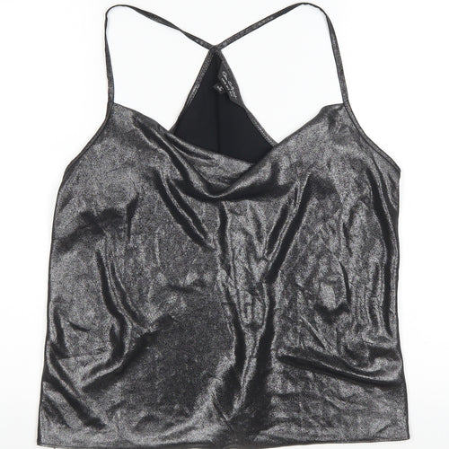 Miss Selfridge Womens Grey   Basic Tank Size 12