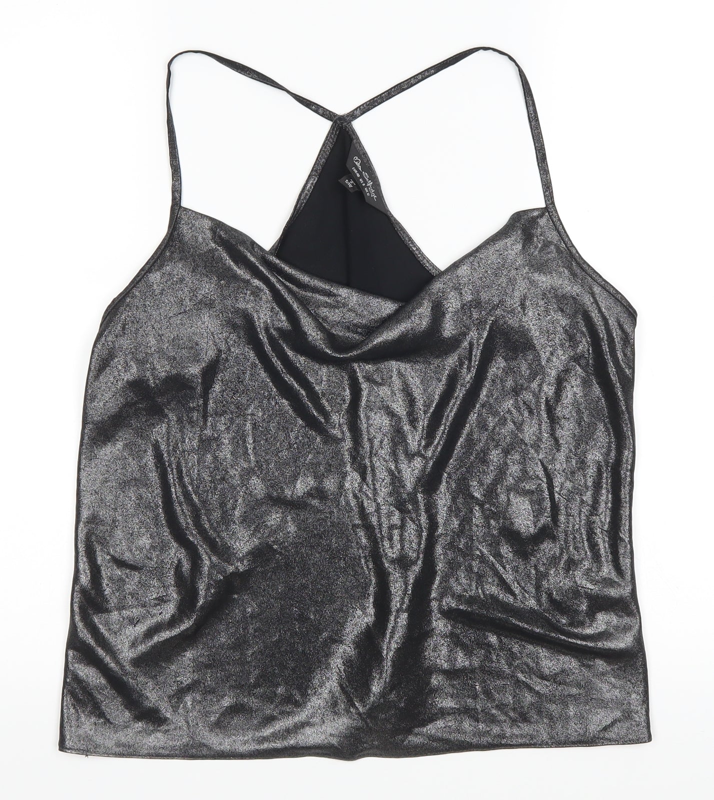 Miss Selfridge Womens Grey   Basic Tank Size 12