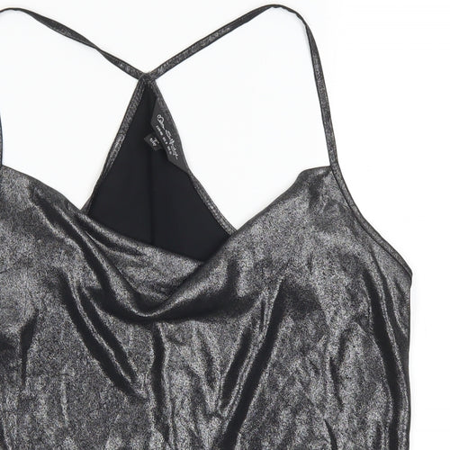 Miss Selfridge Womens Grey   Basic Tank Size 12