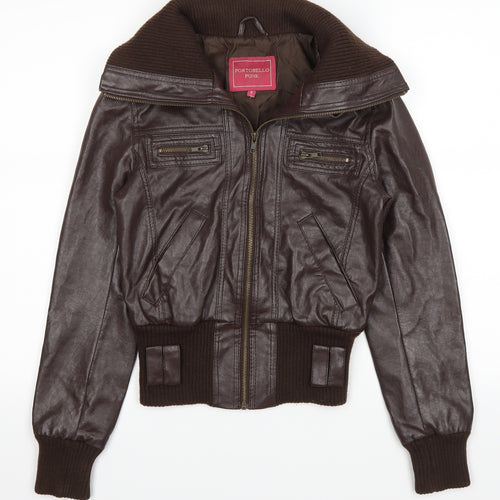 Portobello punk Womens Brown   Jacket  Size 8