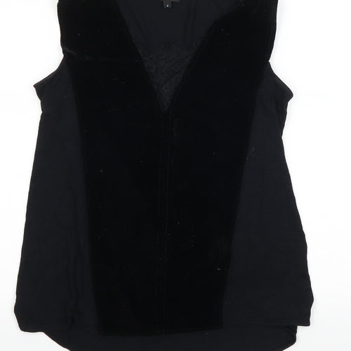 River Island Womens Black   Basic Tank Size 8