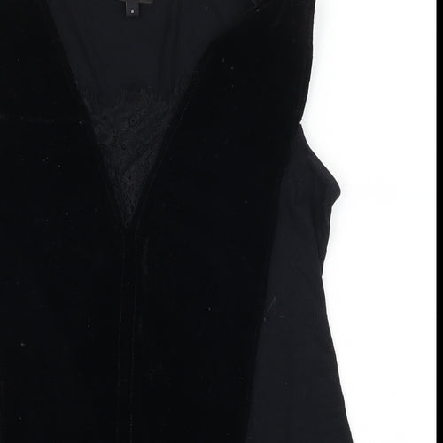 River Island Womens Black   Basic Tank Size 8