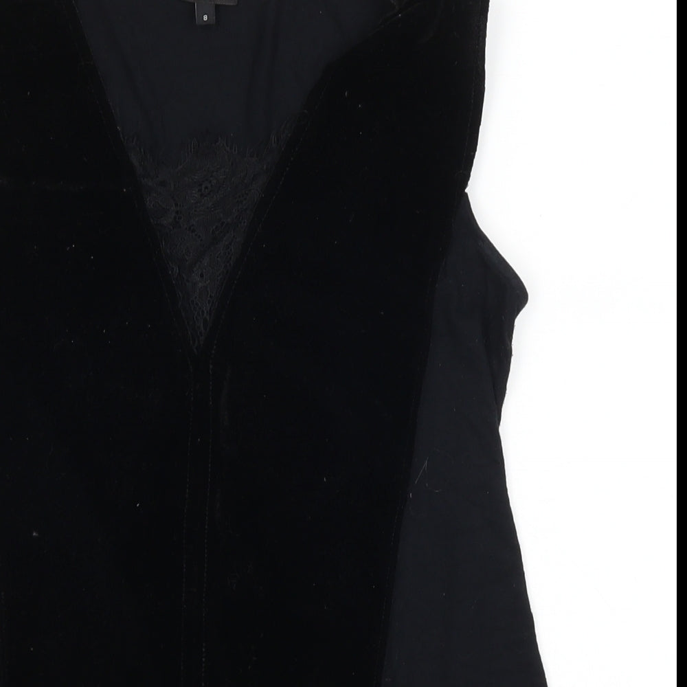 River Island Womens Black   Basic Tank Size 8