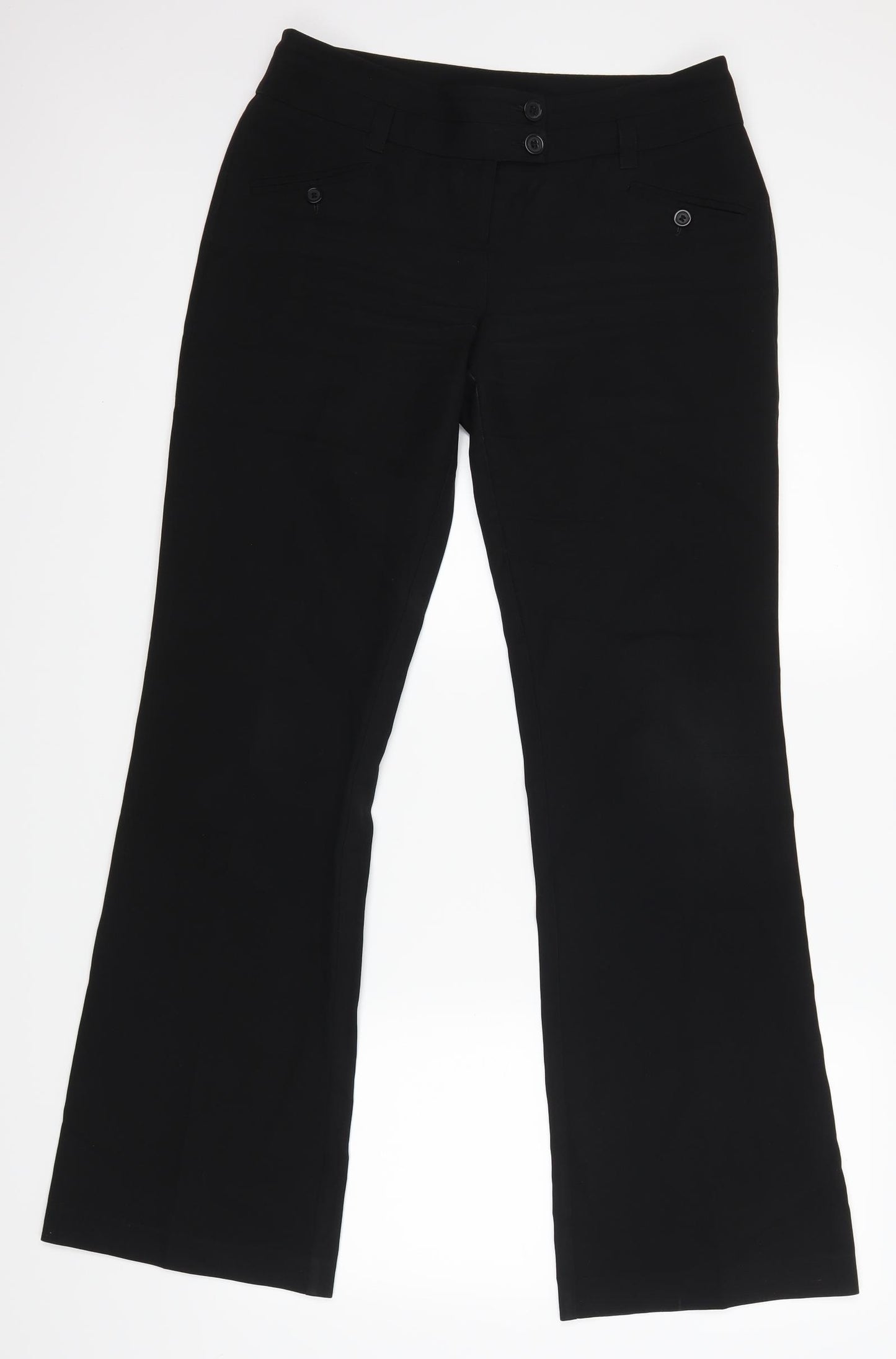 New Look Womens Black   Trousers  Size 12 L32 in