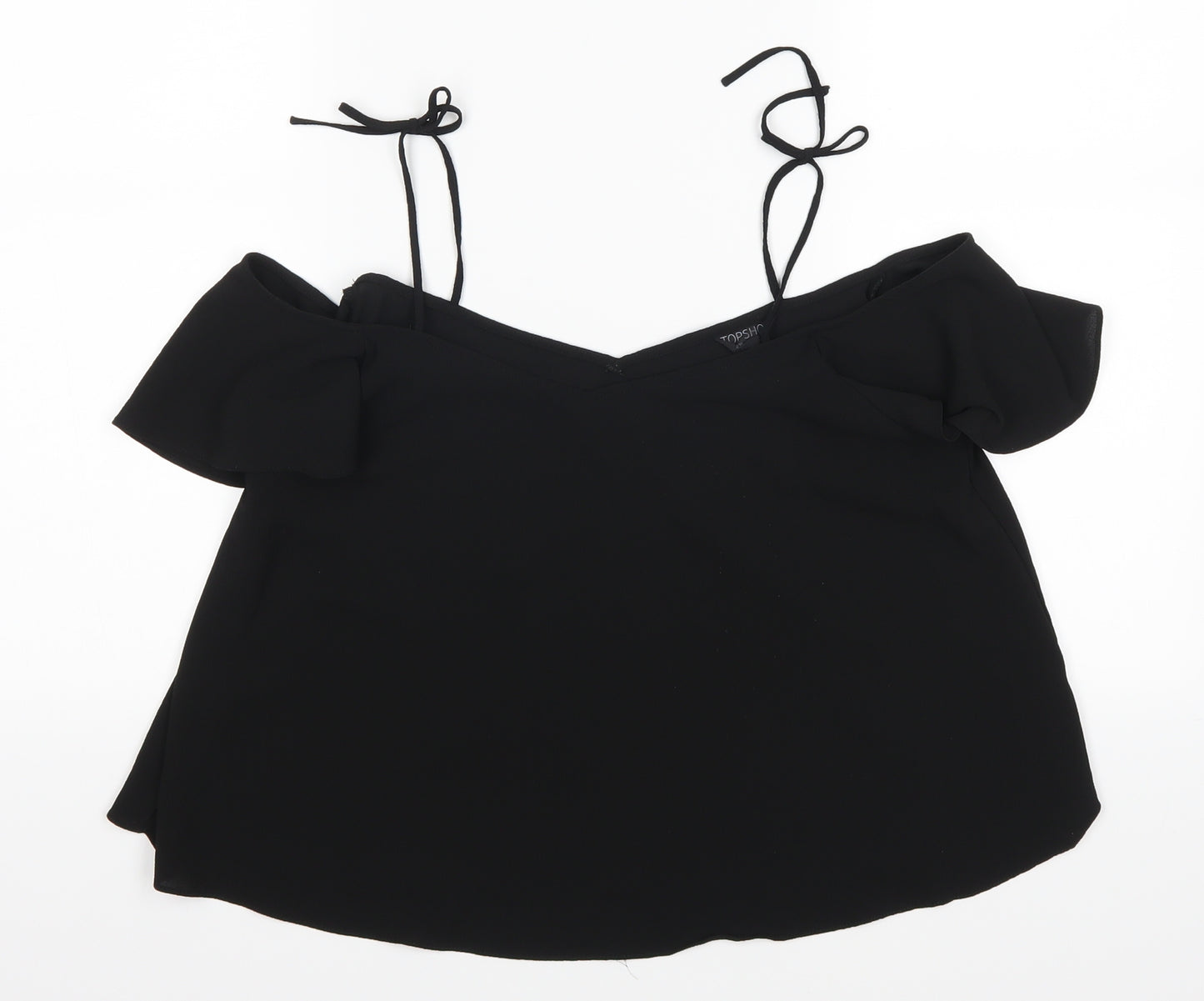 Topshop Womens Black   Basic Blouse Size 10