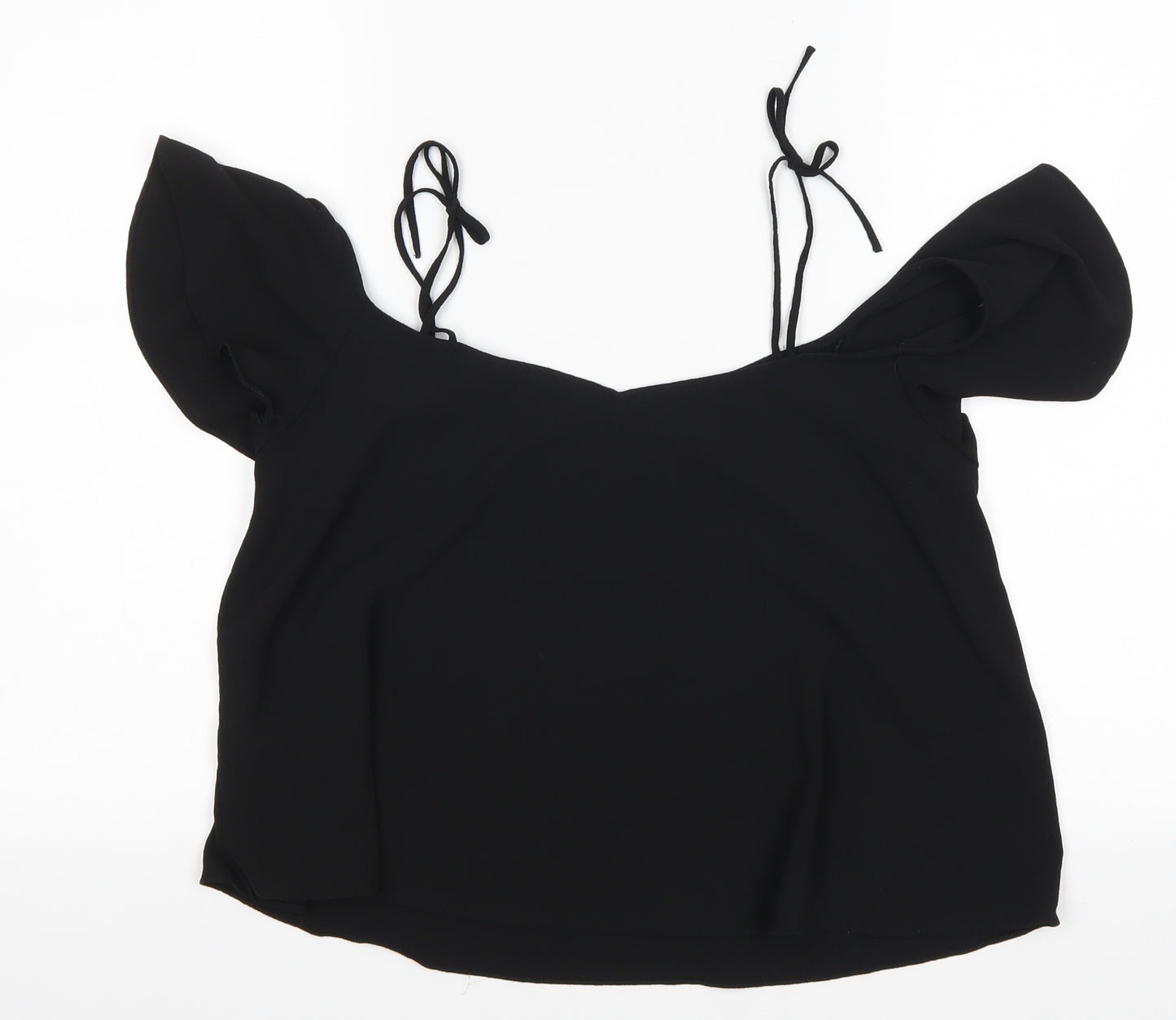 Topshop Womens Black   Basic Blouse Size 10
