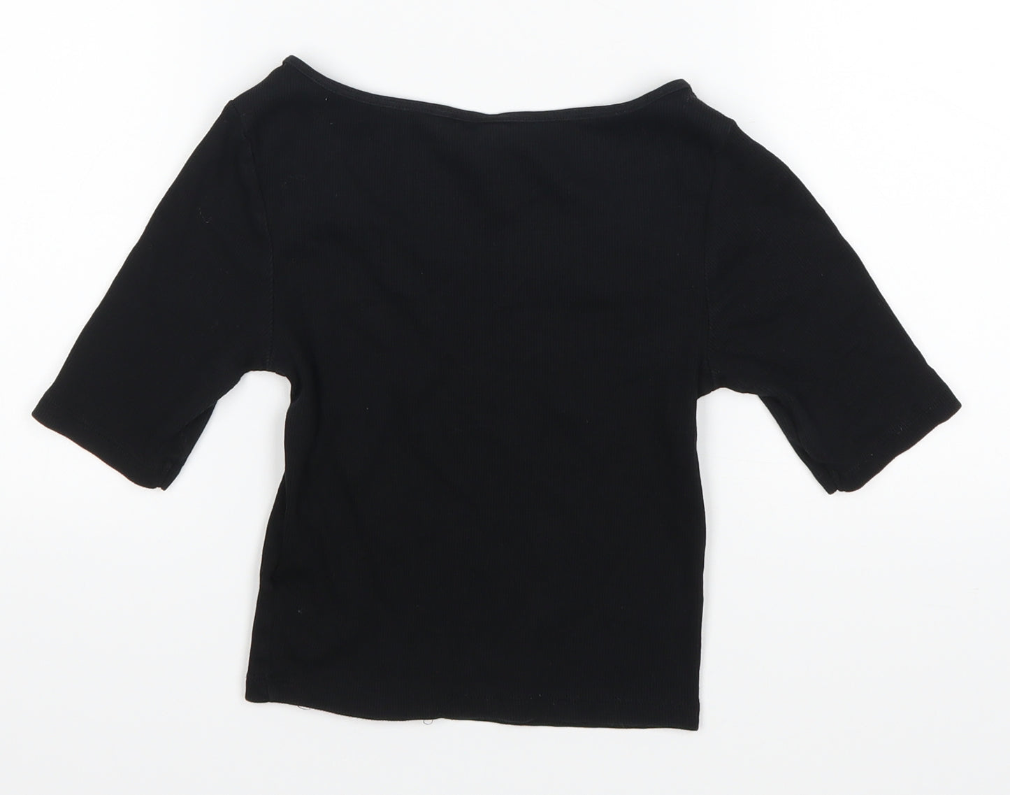 Divided by H&M Womens Black   Cropped T-Shirt Size XS