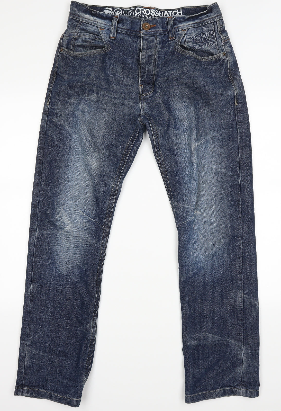 Burton Mens Blue   Straight Jeans Size 32 L30 in