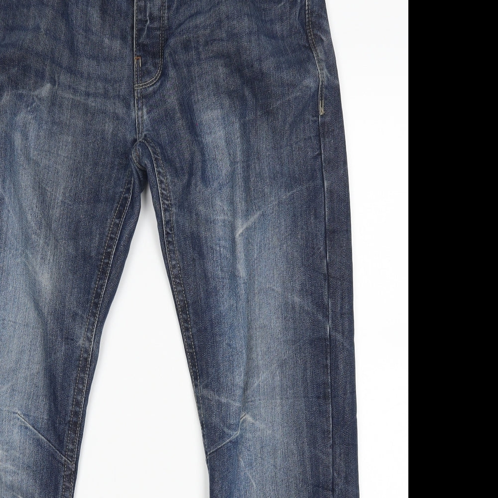 Burton Mens Blue   Straight Jeans Size 32 L30 in
