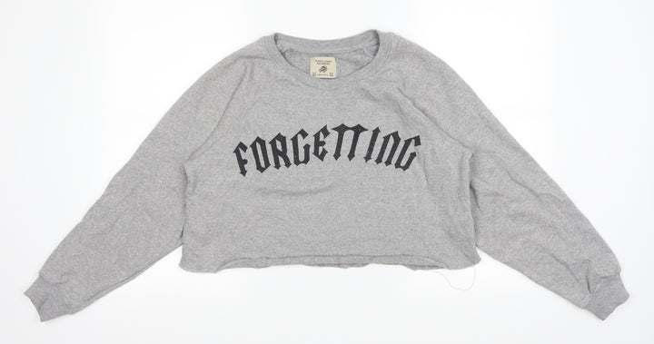 Pull & Bear Womens Grey   Pullover Jumper Size XS