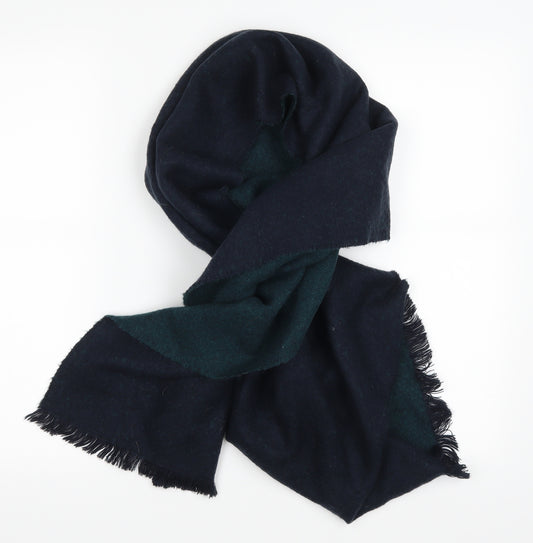 Front view of Preworn unisex blue scarf