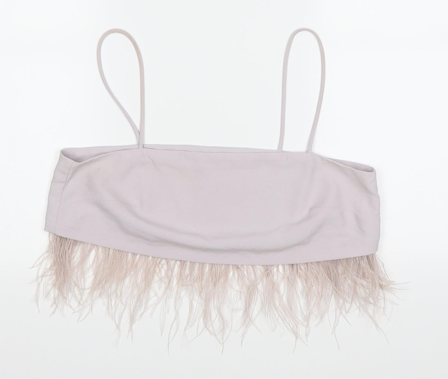 Topshop Womens Purple   Cropped Blouse Size 12