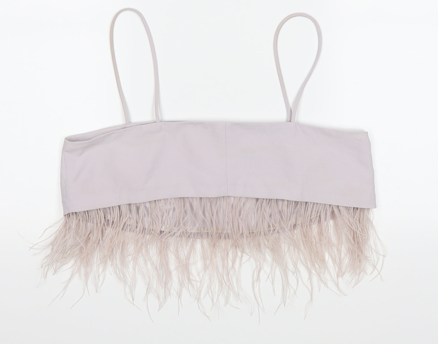 Topshop Womens Purple   Cropped Blouse Size 12