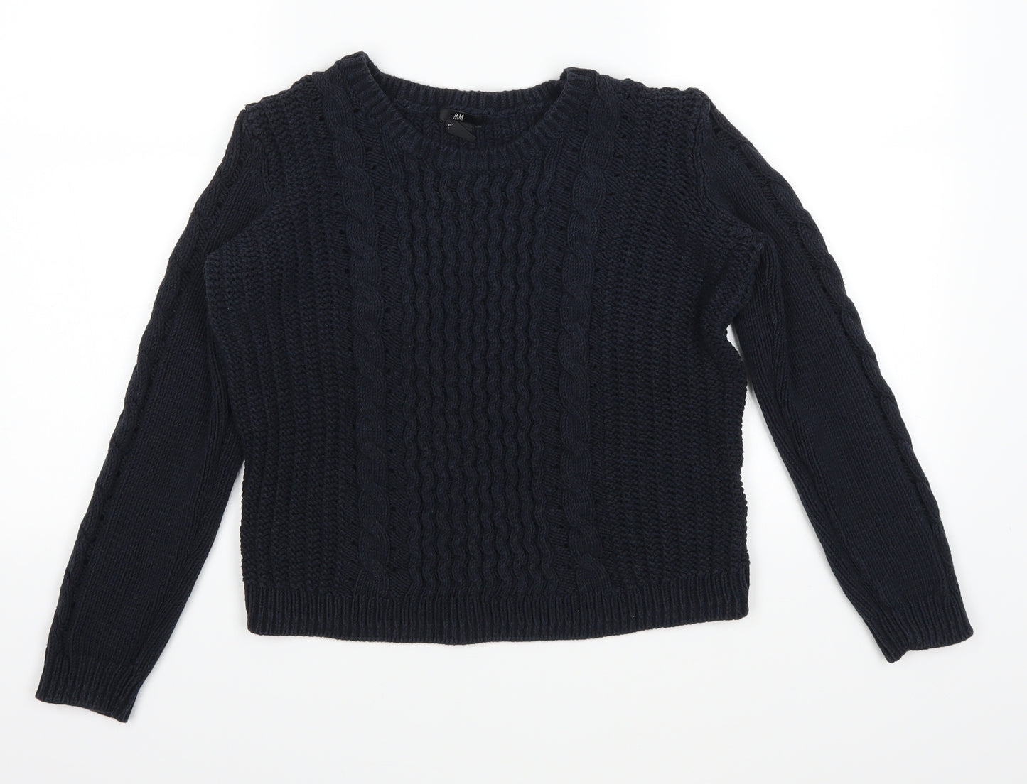 H&M Womens Blue   Pullover Jumper Size M