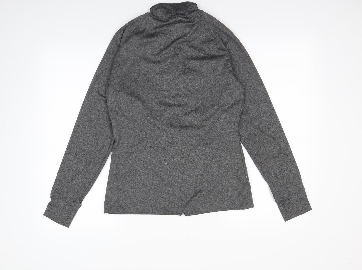 Workout Womens Grey   Full Zip Sweatshirt Size 10