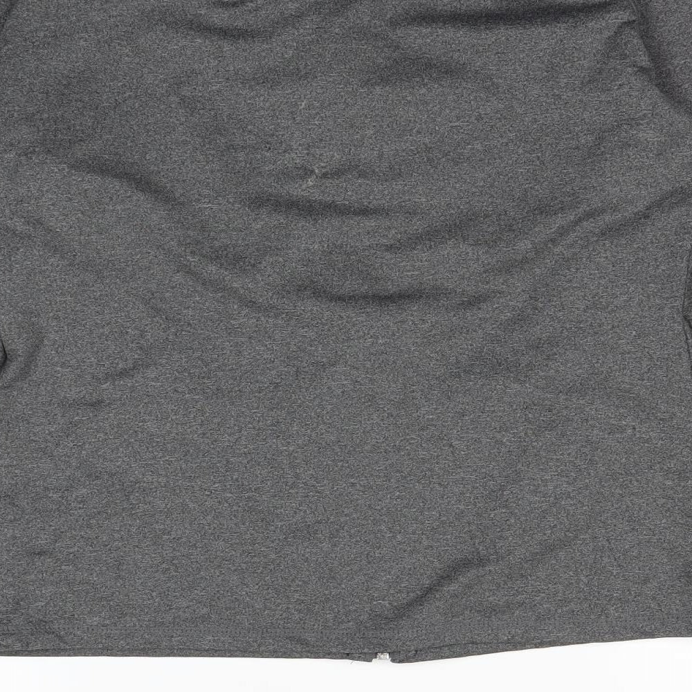 Workout Womens Grey   Full Zip Sweatshirt Size 10