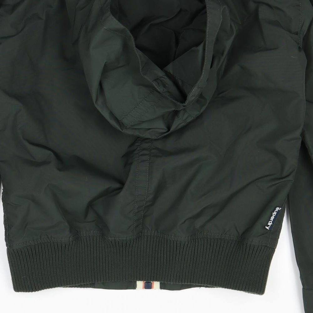 Superdry Mens Green   Rain Coat Coat Size S