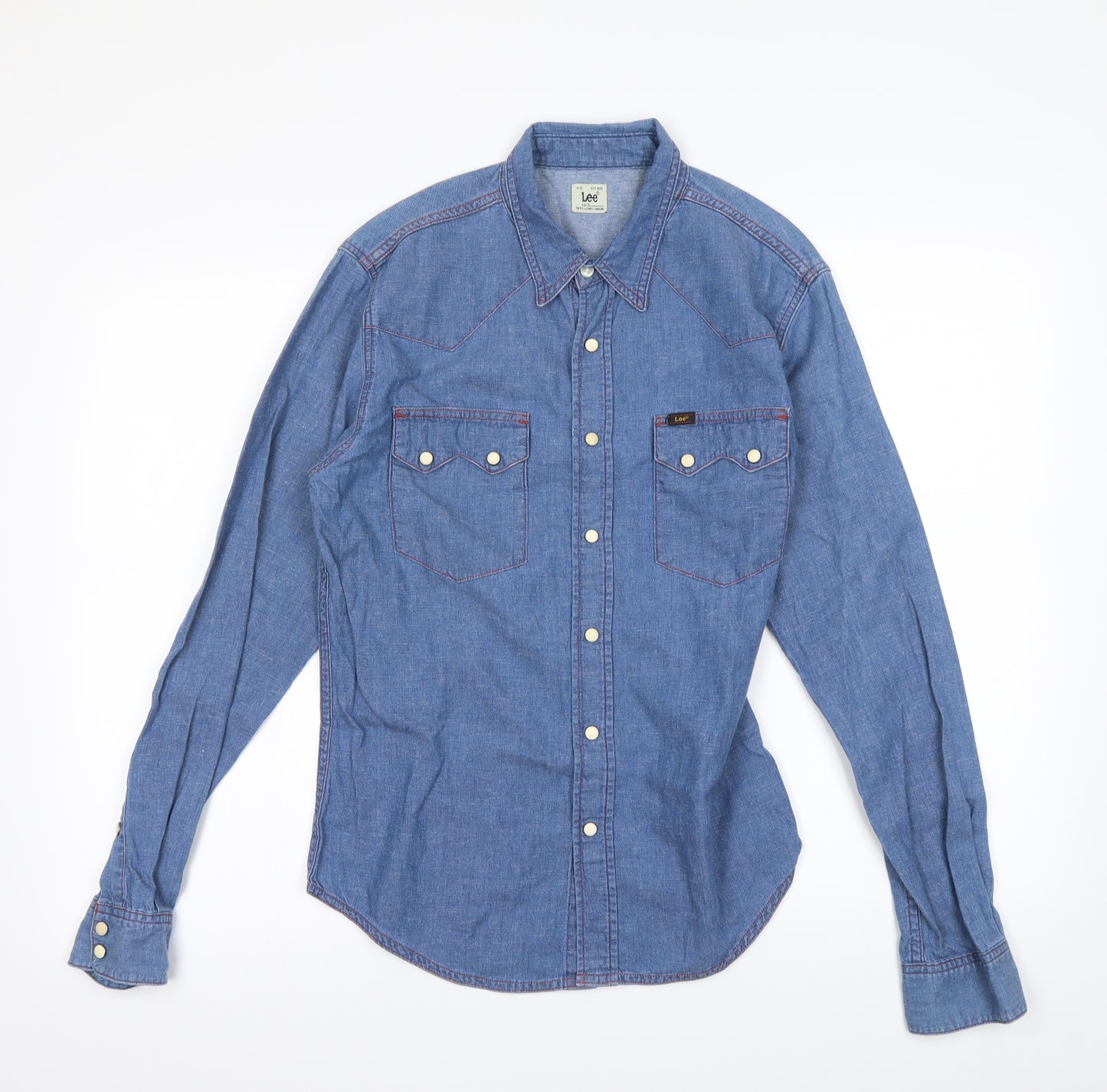 Lee Mens Blue    Dress Shirt Size S