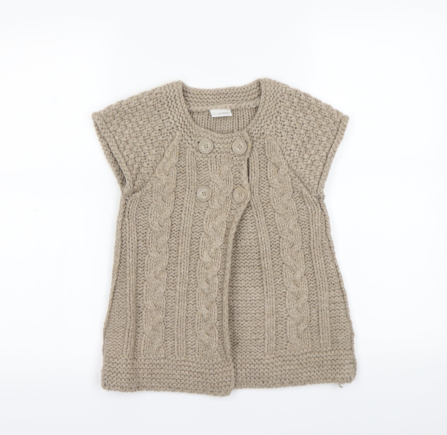 NEXT Girls Beige   Cardigan Jumper Size 7 Years