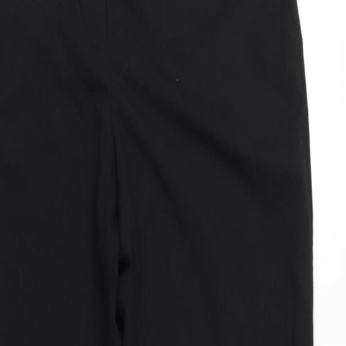 Icona Womens Black   Cropped Trousers Size 16 L28.5 in