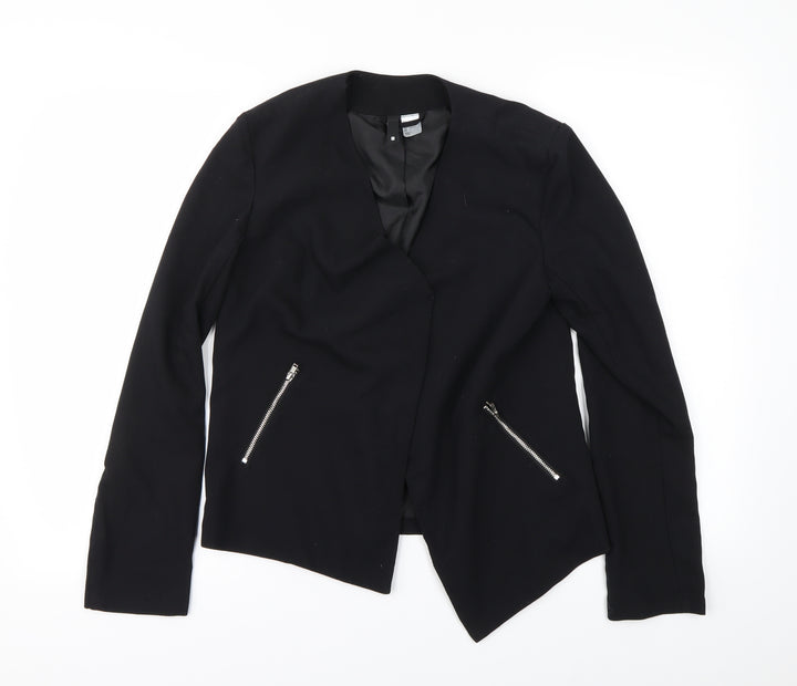 Divided Womens Black   Jacket Coat Size 8