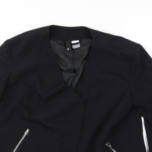 Divided Womens Black   Jacket Coat Size 8