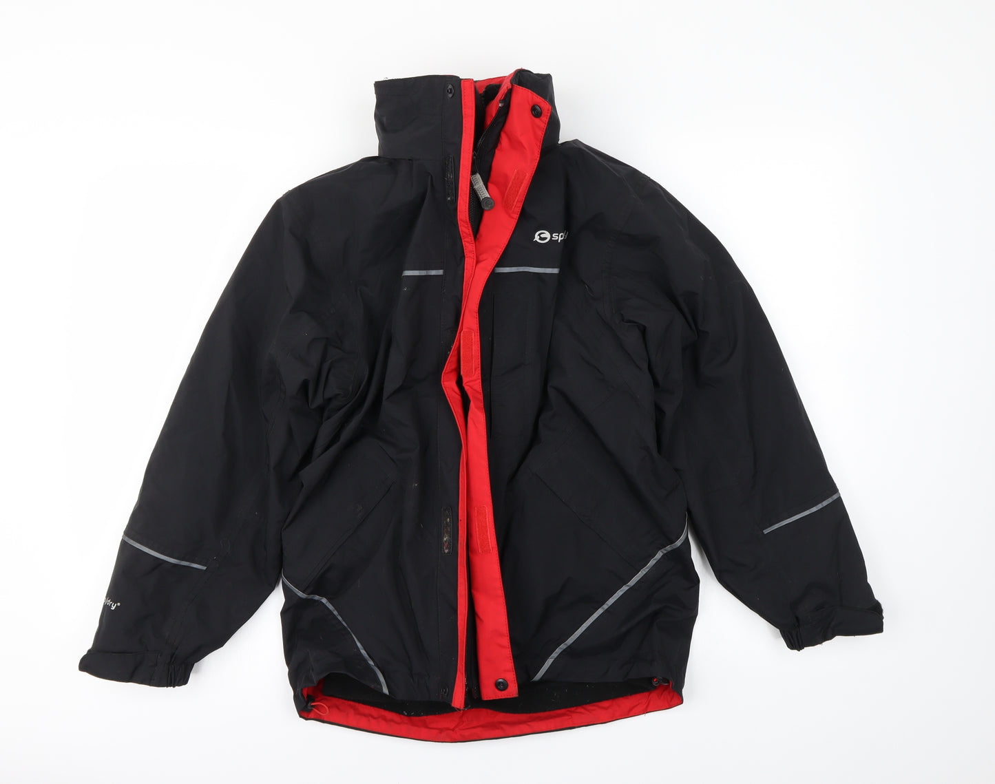 Sprayway Boys Black   Jacket Coat Size 10-11 Years