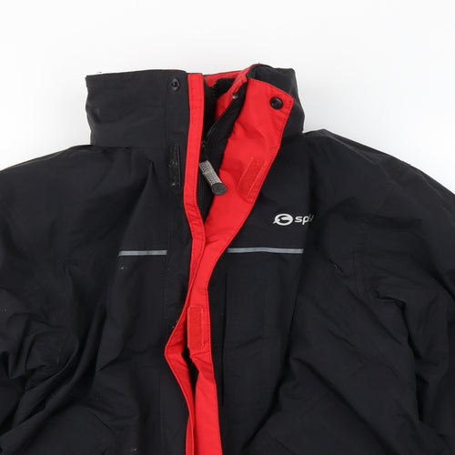 Sprayway Boys Black   Jacket Coat Size 10-11 Years