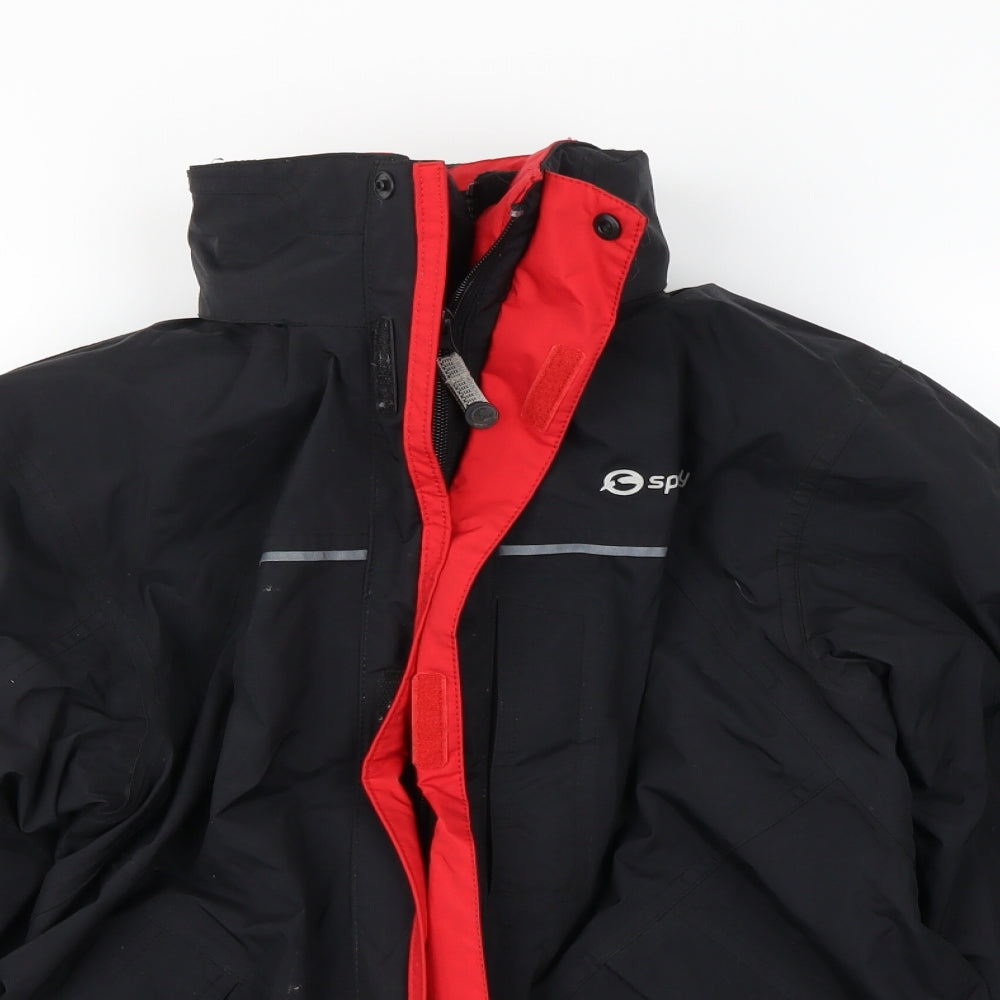 Sprayway Boys Black   Jacket Coat Size 10-11 Years