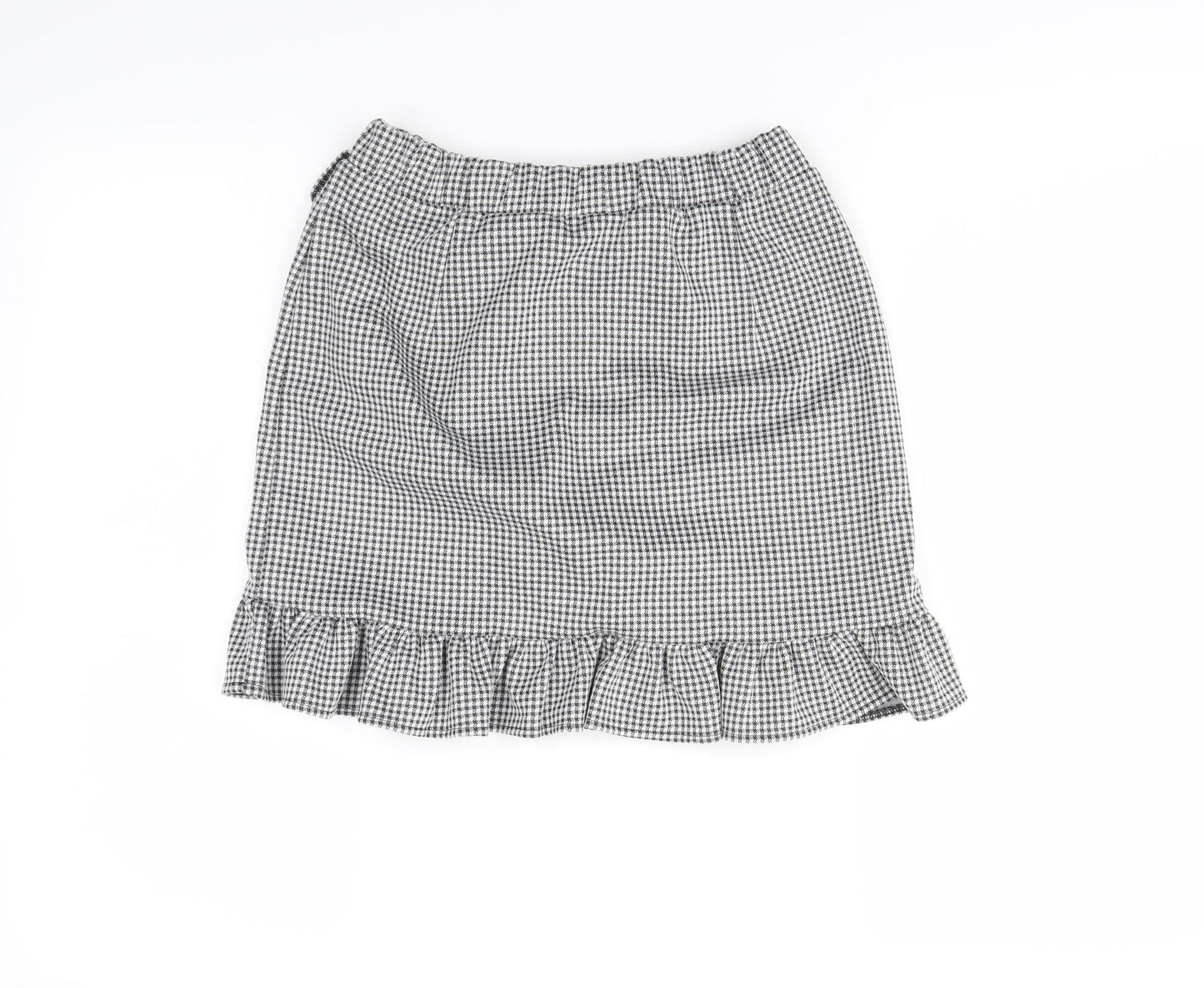 F&F Girls Black Check  Mini Skirt Size 12-13 Years
