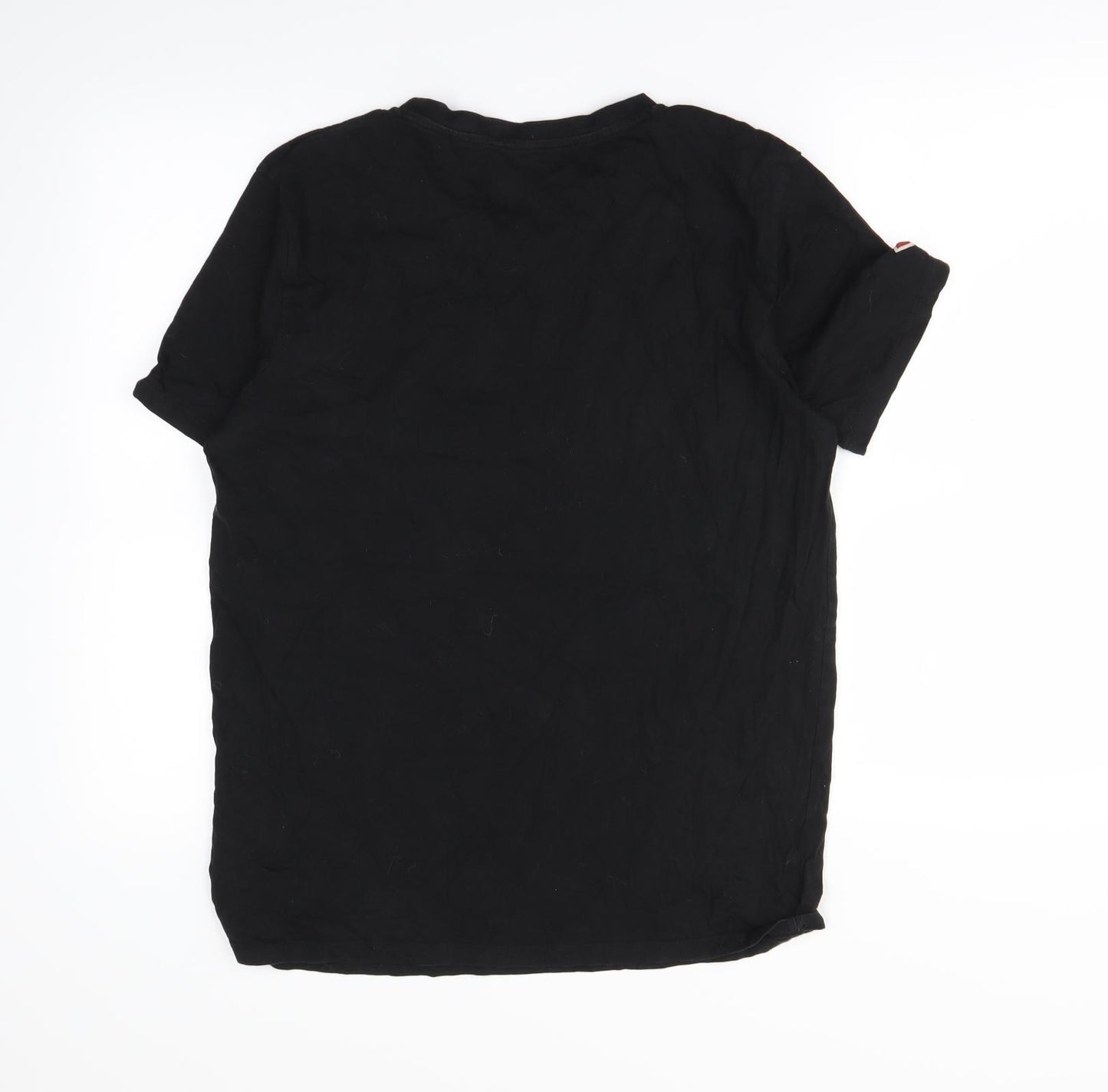 Preworn Mens Black    T-Shirt Size L