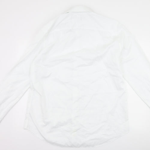 John Lewis Mens White    Dress Shirt Size 17