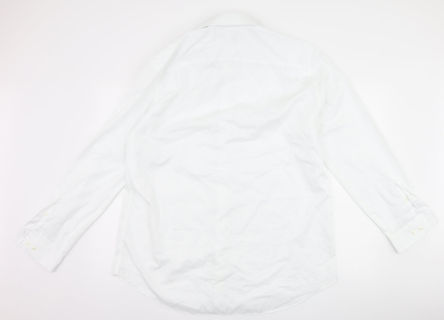 John Lewis Mens White    Dress Shirt Size 17