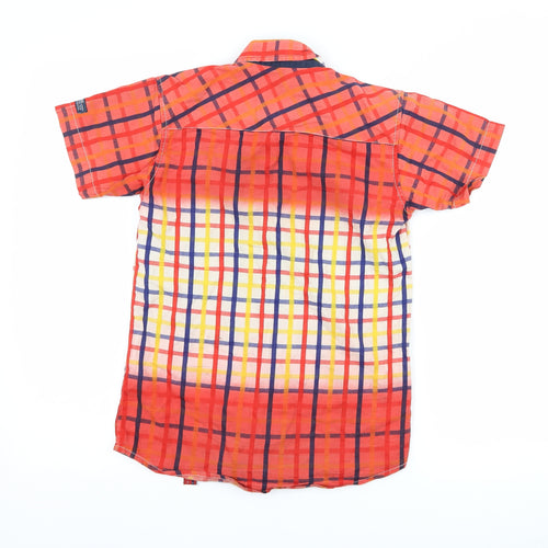 button boy Boys Red Check  Basic Button-Up Size 10 Years