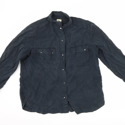 Gap Womens Black   Basic Button-Up Size L
